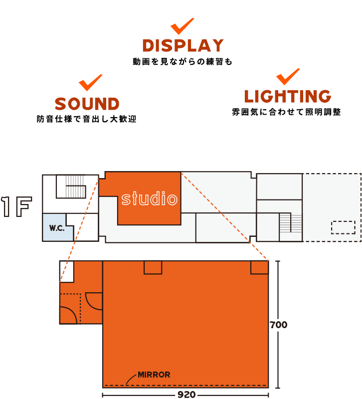 1F スタジオスペース